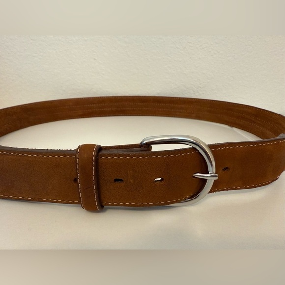 Tony Lama Laced Edge Horsehair Ribbon Western Leather Belt - Picture 3 of 12